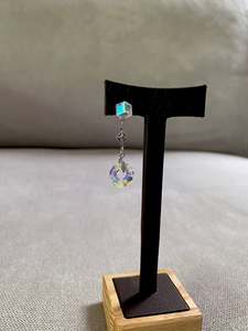 Swarovski: Swarovski Aurora Borealis Triple Drop Earrings