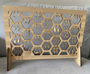 Display: Earring Stands - Large A (25 Hexagons x 50mm)