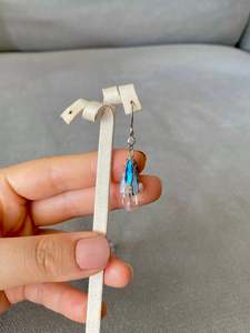 Sculpted Crystal Drop Earrings