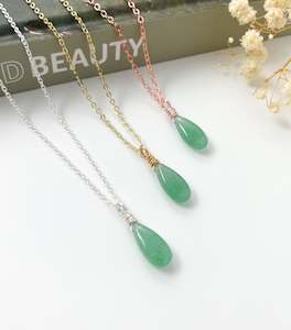 Green Aventurine Drop - 16 inch