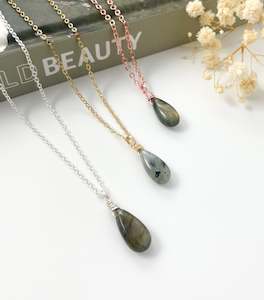 Labradorite Drop - 18 inch