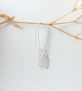 Clear Quartz Earrings Silver