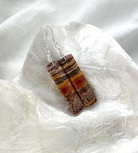 Jasper Earrings Silver