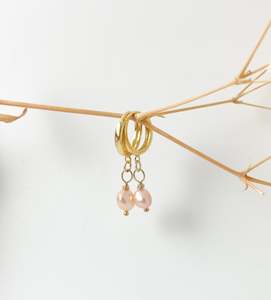 Sale: Pink Pearl Huggies Gold