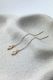 Rainbow Moonstone Thread Earrings