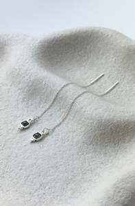 Labradorite Thread Earrings