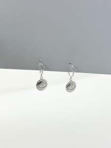 Crystal Earrings: Guided Huggies Silver