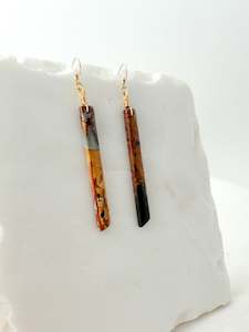 Jasper Earrings Gold