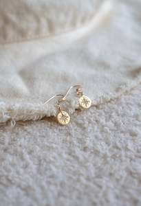 Crystal Earrings: Moonlight Earrings Gold