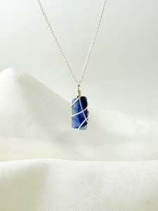 Silver Necklaces: Kyanite Silver