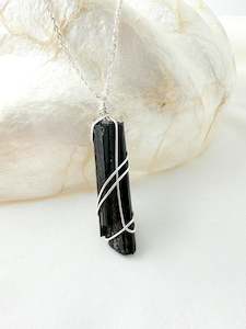 Black Tourmaline Silver