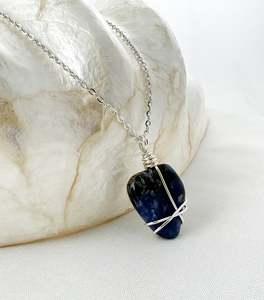 Silver Necklaces: Sodalite Silver