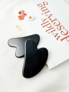 All Available Crystal Jewellery: Gua Sha Facial Tool (Black Obsidian)