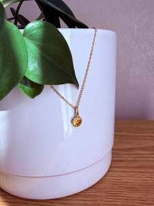Gold Necklaces: Sunburst Necklace