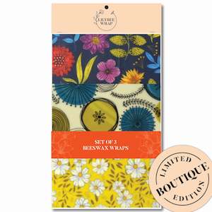 Wraps - Sets: Vintage Moonlight - Set of 3 Beeswax Wraps