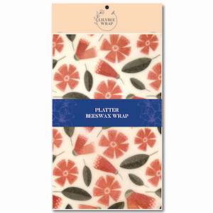 Platter Beeswax Wraps: Pohutukawa Showers - Platter Beeswax Wrap