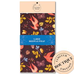 Large Beeswax Wraps: Swallows of Capistrano - large beeswax wrap