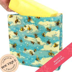Kiwiana Collection: Blue Sky Bees Cheese Bag