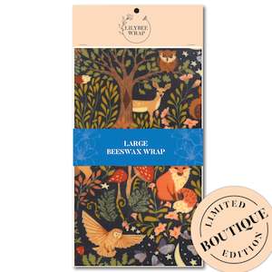 Large Beeswax Wraps: Midnight Hollow - large beeswax wrap