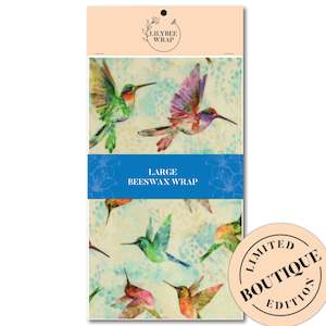 Hummingbird Tumble - large beeswax wrap