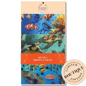 Turtle Reef - Set of 3 Beeswax Wraps
