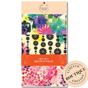 Feeling Groovy - Set of 3 Beeswax Wraps