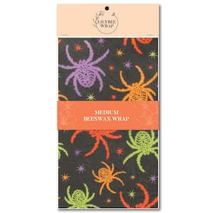 Medium Beeswax Wraps: Incey Wincey Spiders - medium beeswax wrap