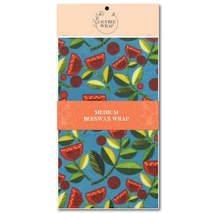 Pohutukawa  Blue - medium beeswax wrap
