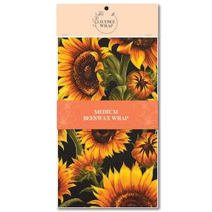 Sally's Sunflowers - medium beeswax wrap