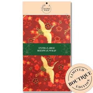 Hikari Cranes - XL Beeswax Wrap