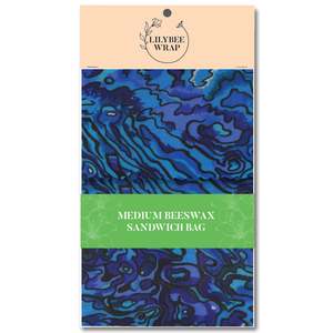 Paua Blue - medium sandwich bag