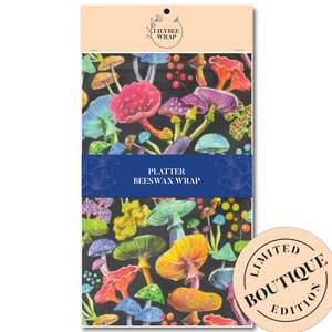 Magical Mushrooms - Platter Beeswax Wrap