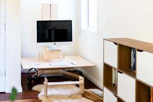 Desk: Limber Linear Standing Desk + Posture Course