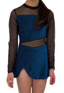 Blue Sparkly Mesh Dress Step Beyond Studios