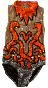 Products: Orange Sequin Leotard & Accessories Step Beyond Studios