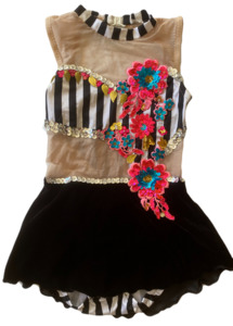 Products: Black & White Striped w' Pink Dress Step Beyond Studios