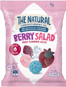 Confectionery: The Natural Confectionery Co. Berry Salad Jellie 180g