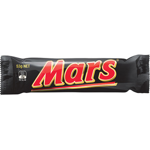 Novelty Bars: Mars Chocolate Bar 53G