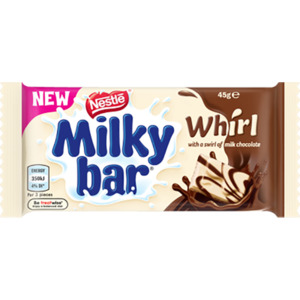 Nestle Milkybar Whirl Chocolate Bar 45G