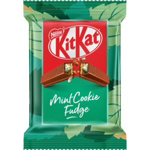 Novelty Bars: Nestle Kit Kat Mint Cookie Fudge Chocolate Bar 6EA