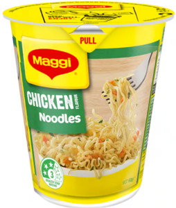 Canned And Packed Foods: Maggi Noodles Chicken Cup 60g