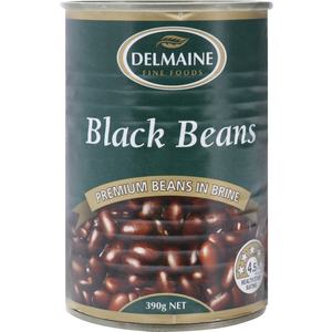 Canned And Packed Foods: Delmaine Premium Beans Black In Brine