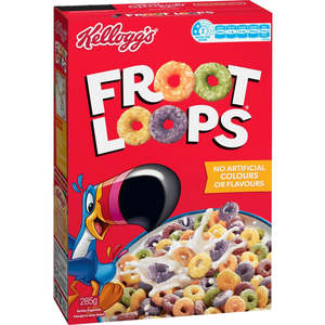 Honey And Spreads: Kelloggs Froot Loops Cereal