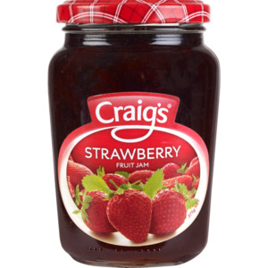 Craigs Strawberry jam 375g