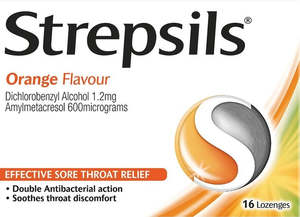 Strepsils Lozenges Orange 16s