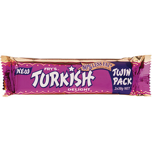 Premium Bars: Fry's Turkish Delight Twin Pack Chocolate Bar 2pk
