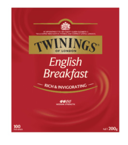 Coffee Tea: Twinings English Breakfast Tea Bags 100pk