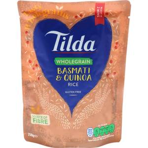 Tilda Steamed Rice Brown Basmati & Quinoa
