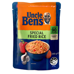 Pasta Rice: Uncle Ben's Special Fried Rice Microwave Rice Pouch 250g