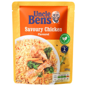Uncle Ben's Savoury Chicken Flavour Microwave Rice Pouch 250g